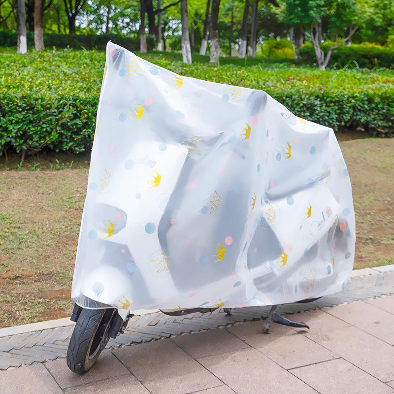 Douyin Popular Electric Vehicle & Bicycle Rain/Dust/Frost Cover with Cartoon Flower Design