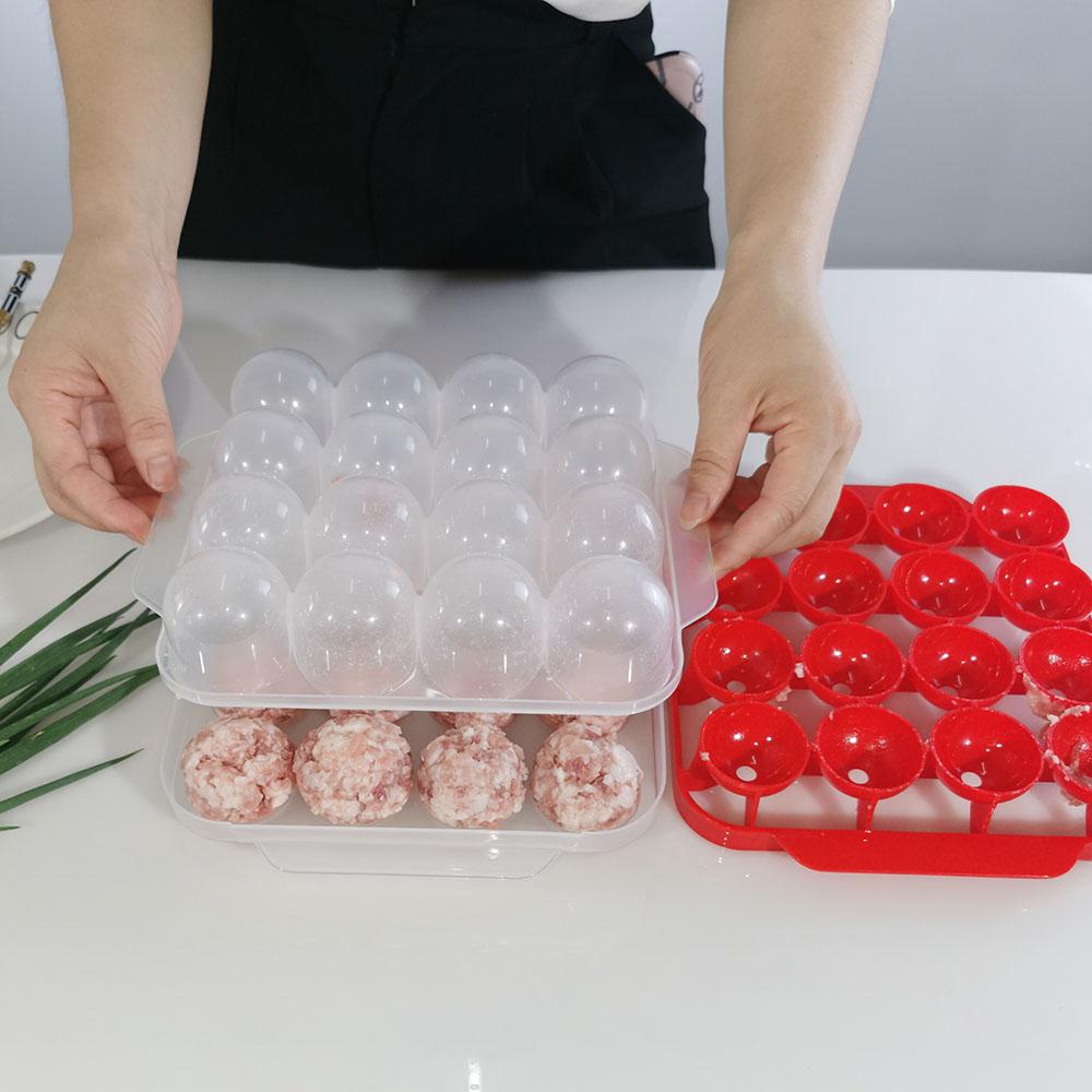 NEW Kitchen Plastic Meatball Mold Making Fish Melon Ball Self Stuffing Food Cooking Machine High Temperature Resistance