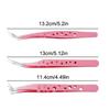 Multifunctional Tweezers Stainless Steel Eyelash Tweezers Grafting False Eyelash Patches False Eyelash Aids Portable Tweezers