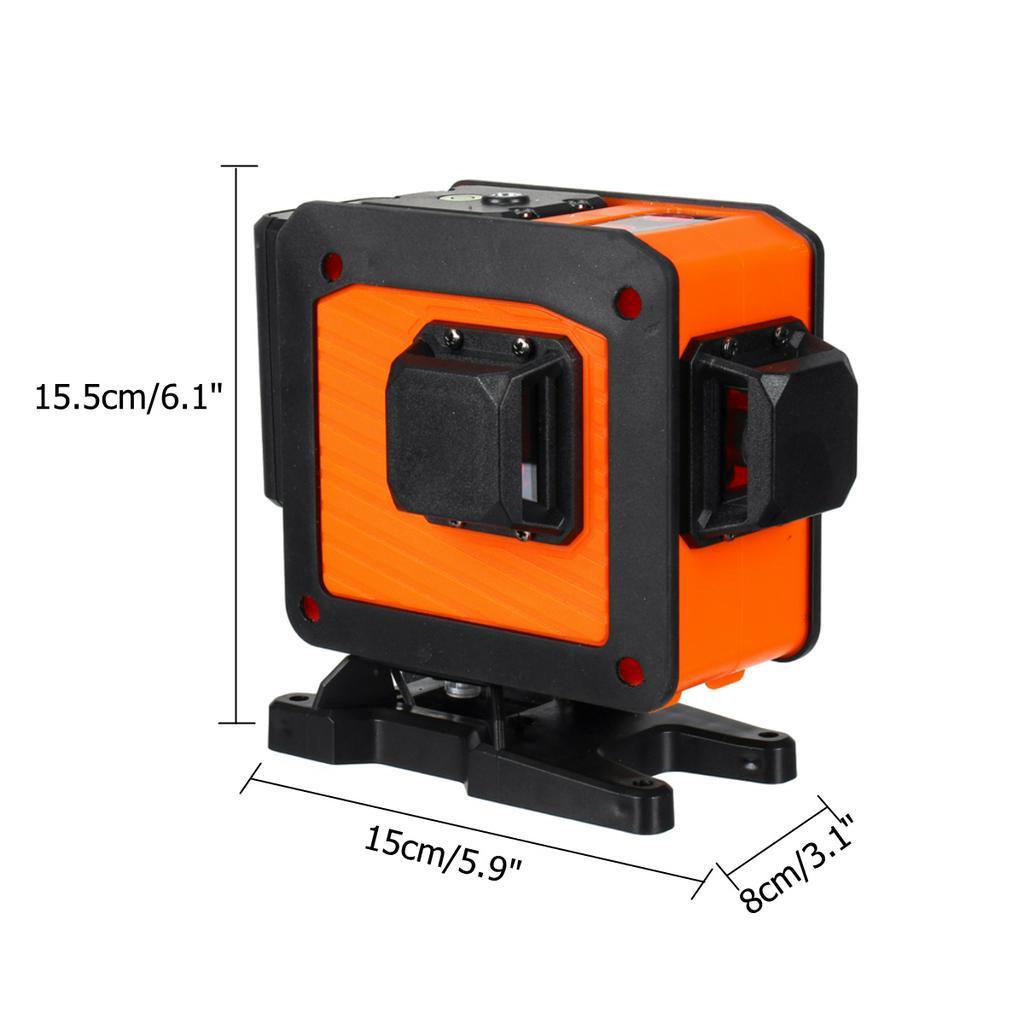 12 Lines Laser Level 3D Self-Leveling Wireless Remote 360° Horizontal Vertical Cross Lines With 4000mAh Battery Wall Bracket Nivel Laser