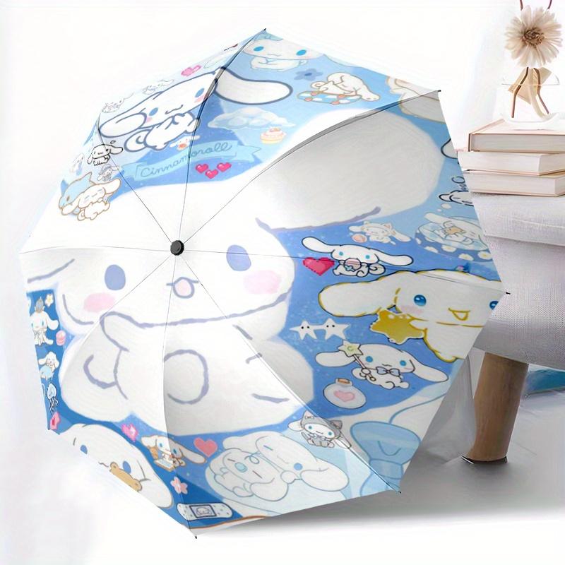 1pc Cute Cinnamoroll Idea Design Automatic Opening and Closing Umbrella - Lightweight 3-Fold Design, Suitable for Fans, Travel, Daily Use, Interesting