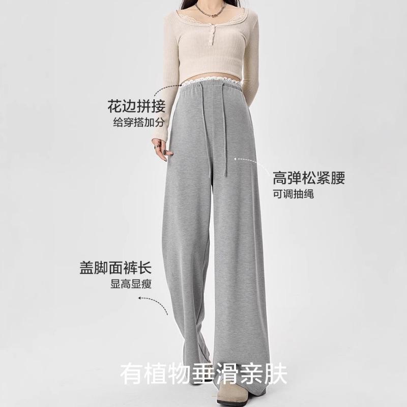 Maternity Pants Spring and Summer Wear Thin Wide-leg Pants Summer No Support Belly Not Belly Casual Small Summer Wear