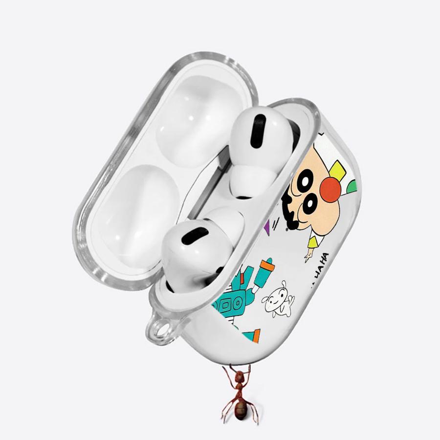 Cartoon Crayons Shinchan Clear Earphone Cases Cover Case For Airpods Pro 1 Pro3 2 4 Pro2 3