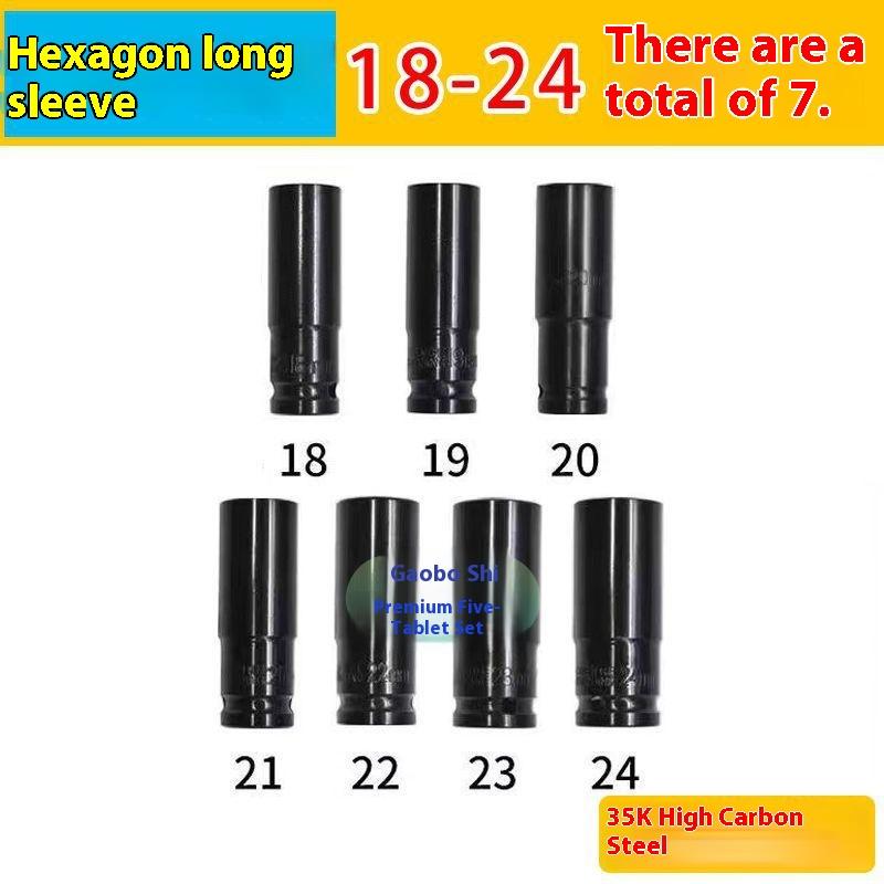 Elektrischer Schraubenschlüssel Verlängerte Sechskantnuss Pneumatische Luftpistole Vertiefte Stecknuss Luftschrauber Autoreparaturwerkzeug
