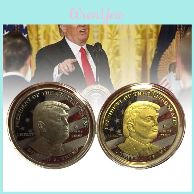 Exquisite amerikanische New York Präsidenten-Gedenkmünze in lebhaften Farben mit 3D-Prägung und luxuriösem Metallic-Finish