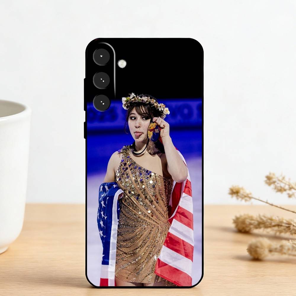 F-Фигурное катание S-Звезда A-Алиса Лю Чехол для телефона для Samsung Galaxy A73, A72, A71, A70, A53, A52, A51, Другие Мягкая черная крышка Samsung a21