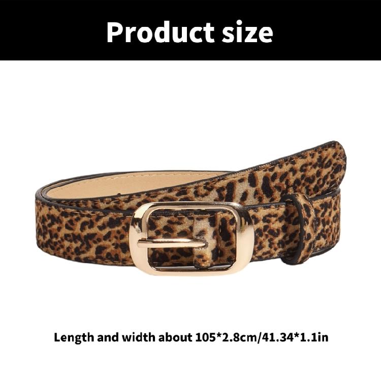 Waist Belt Cowgirl Leopard Print Waist Belt Stylish Retro Waistband for Dress