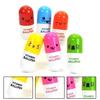6 Pcs Cute Smiling Face Pill Ball Point Pen Telescopic Vitamin Capsule Ballpen