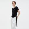 ELLE Slim Fit Drape Neck Short Sleeve T-Shirt