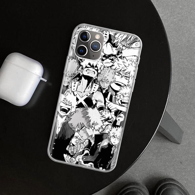 MHA Bakugou Katsuki Phone Case Cover for iPhone 11 12 13 Mini 14 15 Plus 16 Pro Max 17 Air 7 8 + SE Art Customized Fundas 11 12