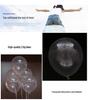 12" Transparent Latex Balloons with Sequins - Wedding & Birthday Decorations, 2.8g