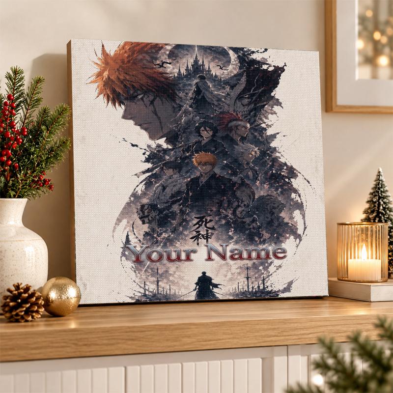 Bleach anime Custom Name Text 5D Diamond Painting Kit DIY Full Drill Diamond Art Decoration
