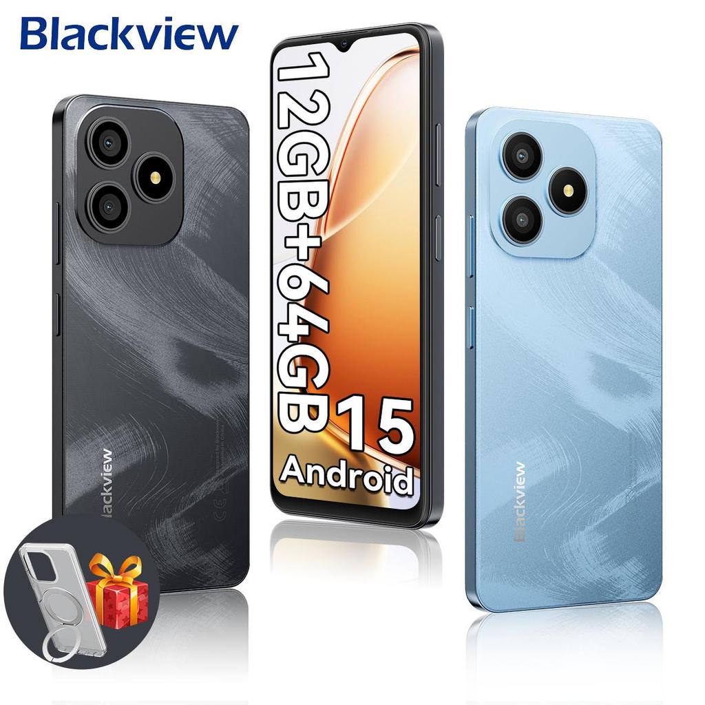 Blackview WAVE 9C  Android 15 6.56-inch HD+ Display Octa-core Unisoc Tiger T603 4GB/8GB RAM 64/128GB ROM Smartphone