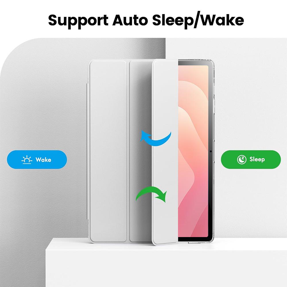 Unisex Clear Crystal Tablet Case for Xiaomi Pad 6 6Pro 5 5Pro 11 Inch with Pen Slot Transparent Back Support Auto Sleep/wake Cover