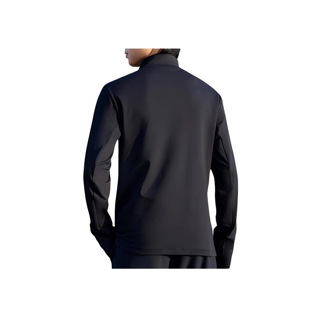 Li Ning Quick-Dry Running Fitness Comfortable Long Sleeve T-Shirt Men Tops Black ATLT127-1