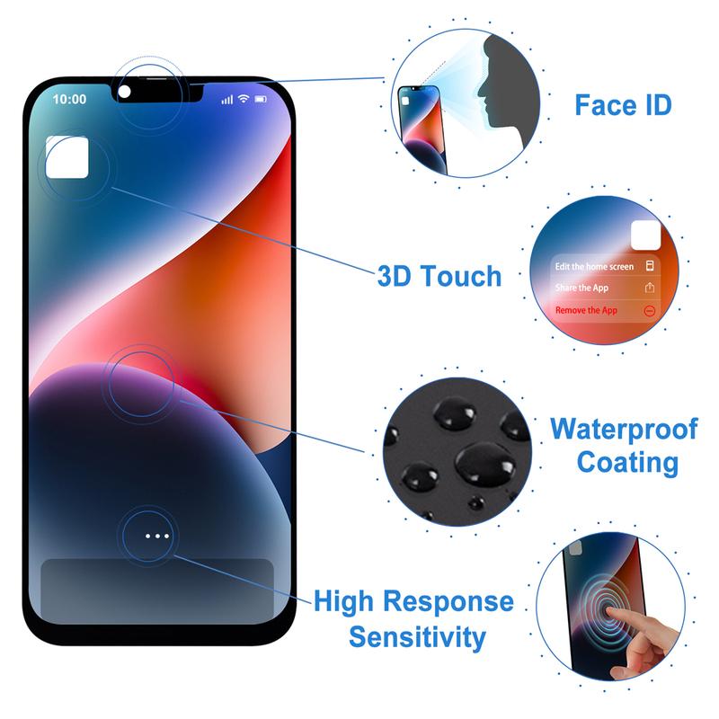 Display For iPhone 14 Plus LCD With 3D Touch Screen Digitizer Assembly Replacement Diaplay For A2886 A2632 A2885 A2896