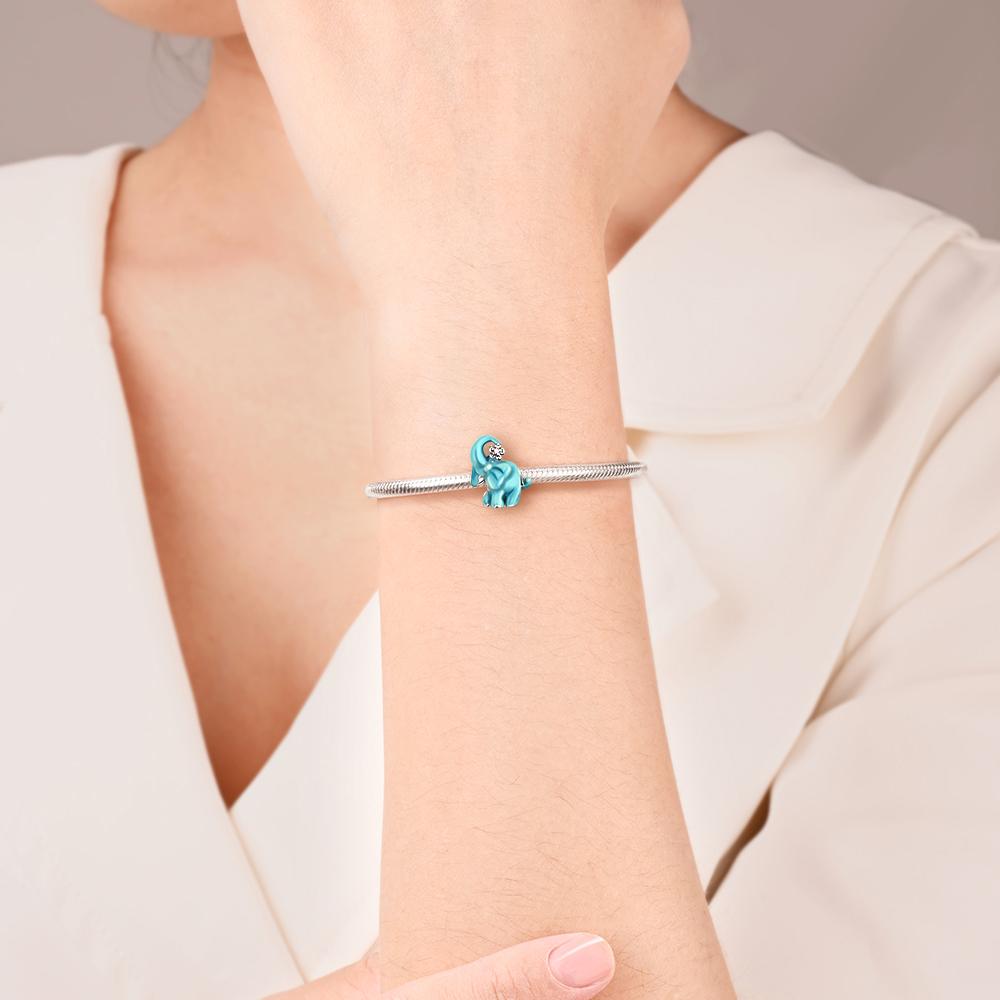 Miedziany Uroczy Słoń Kwiaty Koralik Zaprojektowane Oryginalne Koraliki Do Tworzenia Biżuterii Zawieszki Bransoletka Naszyjnik Prezent dla Kobiet