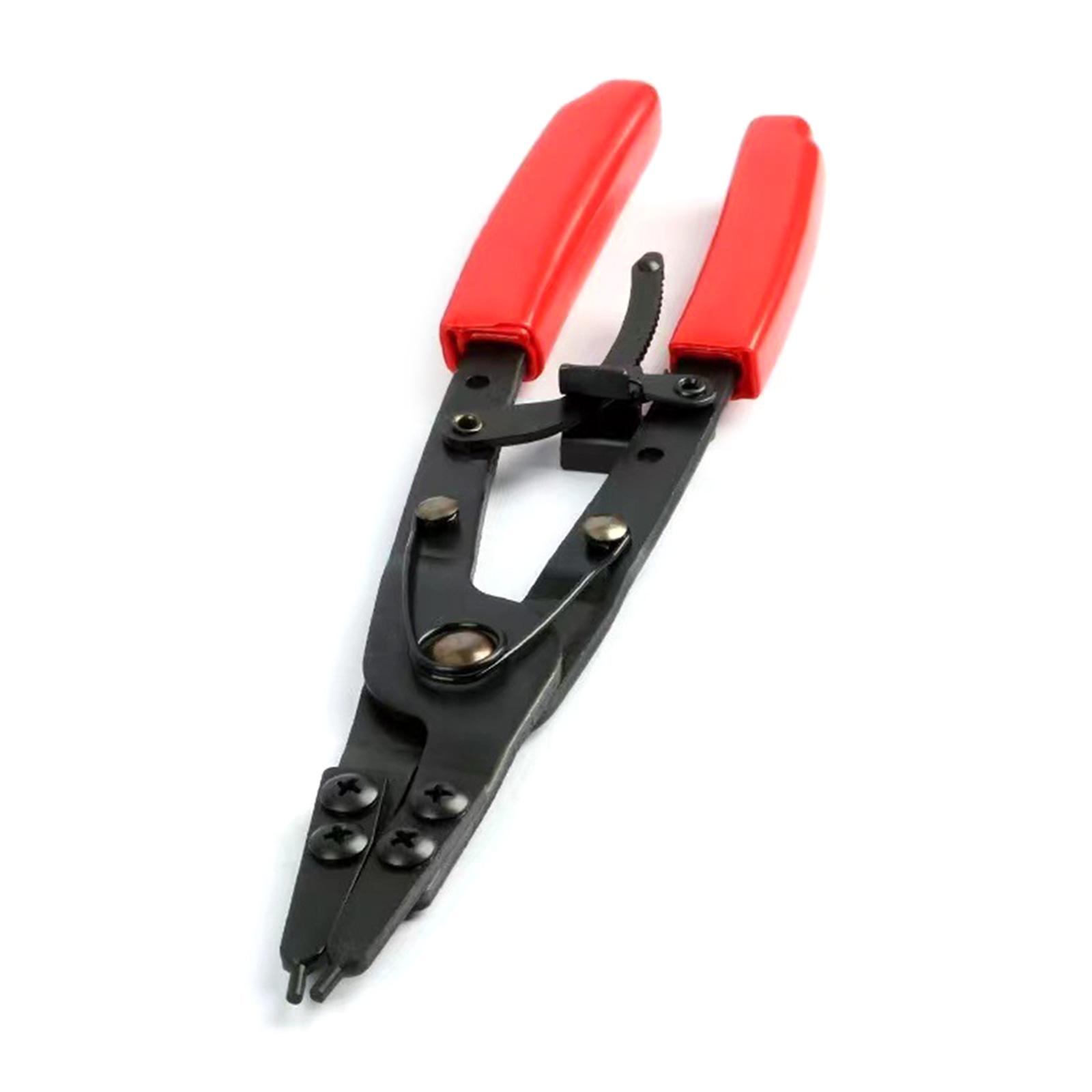 

Сверхпрочные плоскогубцы для стопорных колец со шпинделем, внутренние/внешние, для инструмента захвата с храповым механизмом фиксации красный