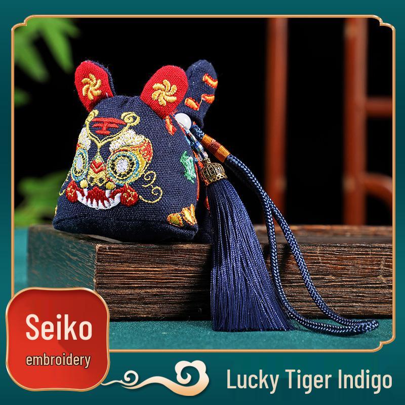 Dragon Boat Festival Tiger Sachet Pendant: Little Tiger Safety Talisman & Five Poisons Souvenir