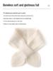Women's Pure Cashmere Snood: Knitted, Versatile Scarf and Neck Warmer with Student Bow Tie Design