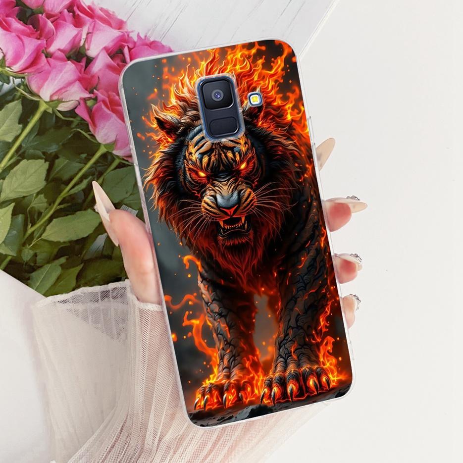For Samsung Galaxy A6 2018 Case SM-A600F Luxury Butterfly Painted Cover Soft Silicone Shell For Samsung A6 Plus A6+ A605F Fundas