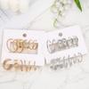 6 Pairs Creative Earrings Set For Women Simple C-shaped Chain Hollow Out Earrings For Birthday Gifts