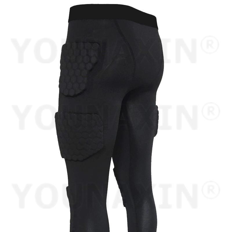 Unisex Black Knee Pads Protection Basketball Football Running Pants Cycling Sports Top Anti-collision Breathable M L XL 2XL 3XL