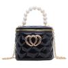 Girls Bag Fashion Pearl Handbag Children Little Girl Back Spring And Summer Jelly Cosmetic Bag