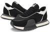 Men's Sneakers Kappa Fabric Low top Running Shoes Unisex Black White