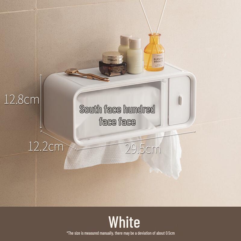 Wall-Mounted Facial Towel Holder with Hooks