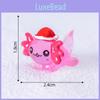 Colorful Resin Craft Christmas Hexagonal Dragon Snow Globe Miniature Cartoon Decoration