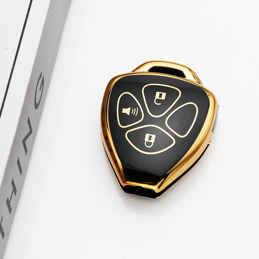 Tpu Keyless Keychain Shell Car Key Case Cover For Toyota Rav4 Crown Avalon Venza Matrix Yaris 4Runner Blank Corolla Camry Reiz