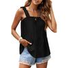 GMXIA Spring and Summer Pit Elastic Solid Color Halter Vest Top for Women's Wear
