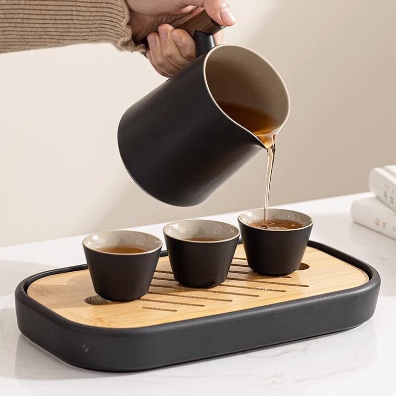 Portable Nordic Ceramic Business Travel Tea Set