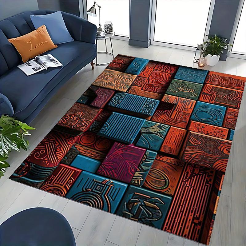 1pc Office Chair Mat with Unique Aztec-Inspired Patterns - Perfect for Festive Gifts and Seasonal Decorations, Suitable for Home Office, Living Room,