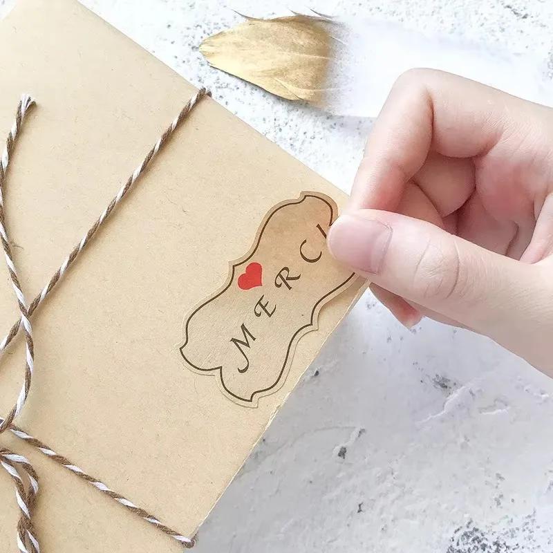 10 Folhas Adesivo Selo de Cozimento para Lembrancinha de Festa de Natal, Saco de Presente, Decoração de Caixa de Doces, Palavras Simples de Bênção, Adesivo Dourado