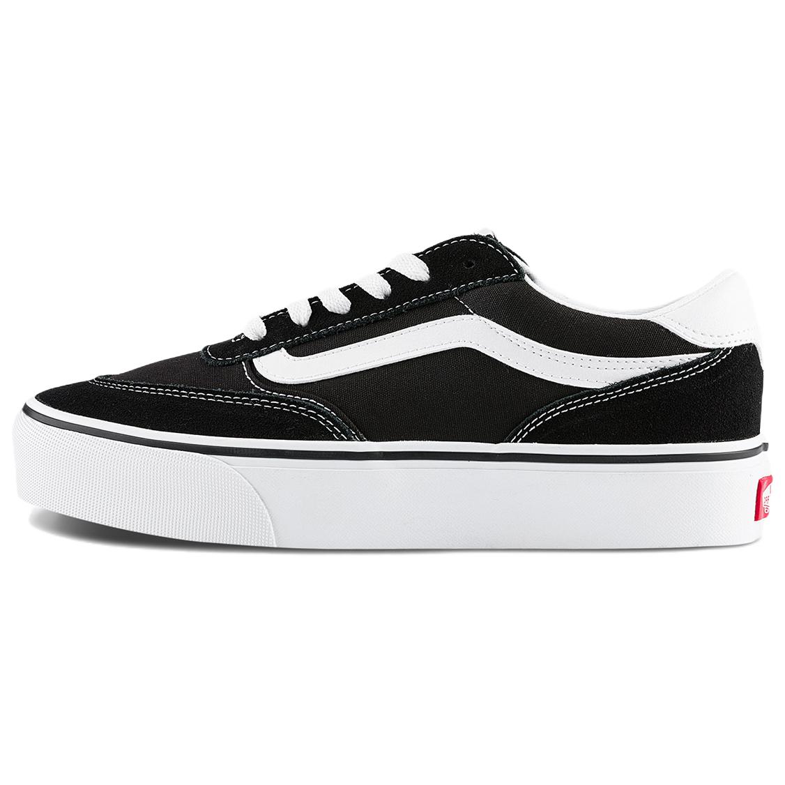 

New Vans Brooklyn LS Low Top Skateboard Shoes Women s Black VN000DC4BA2 39