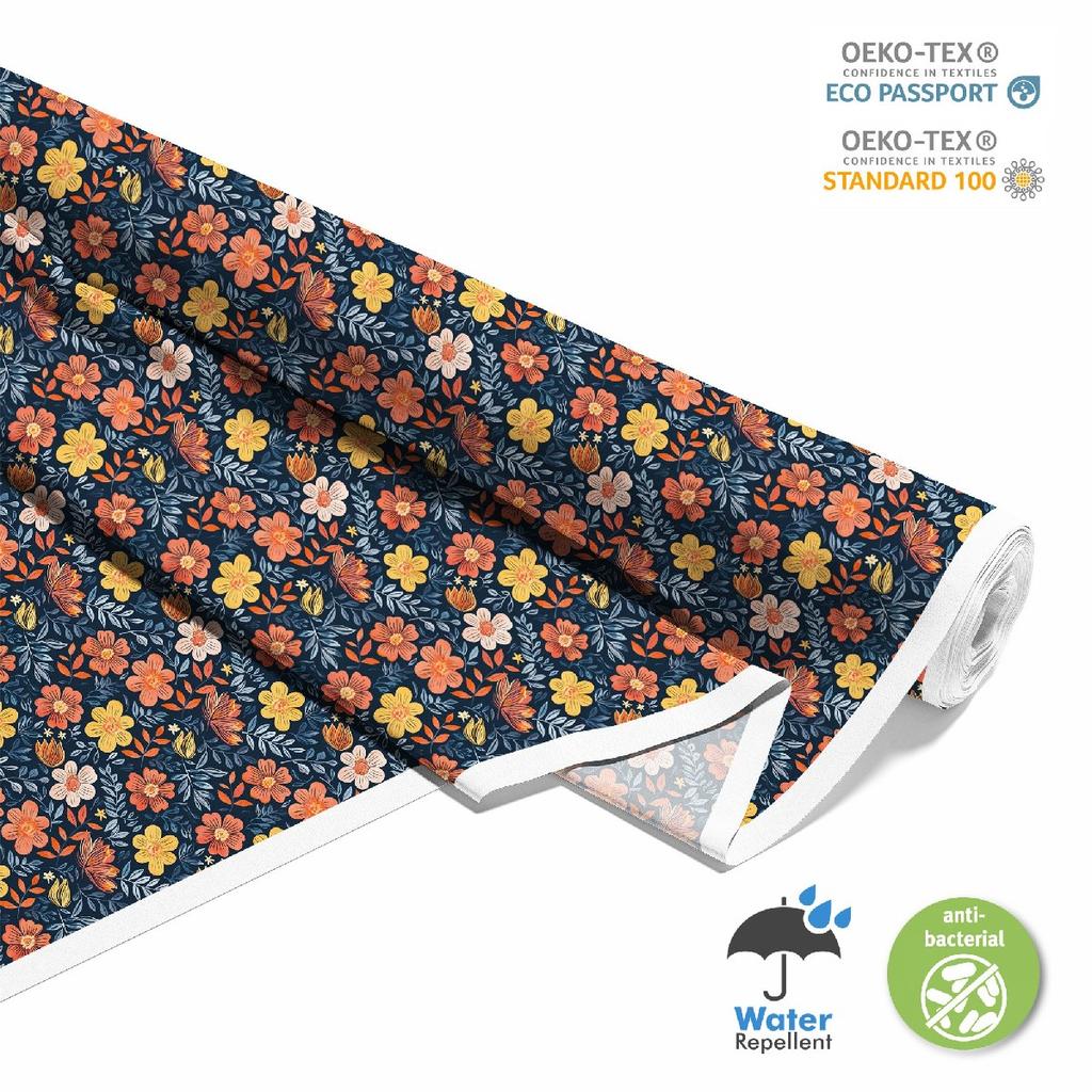 Outdoor Dekostoffe Oxford - Motiv Blumen I Dx5386