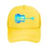 Blue Gradient Tree Mirror Art Home Decor  Mesh Baseball Cap Hip Hop