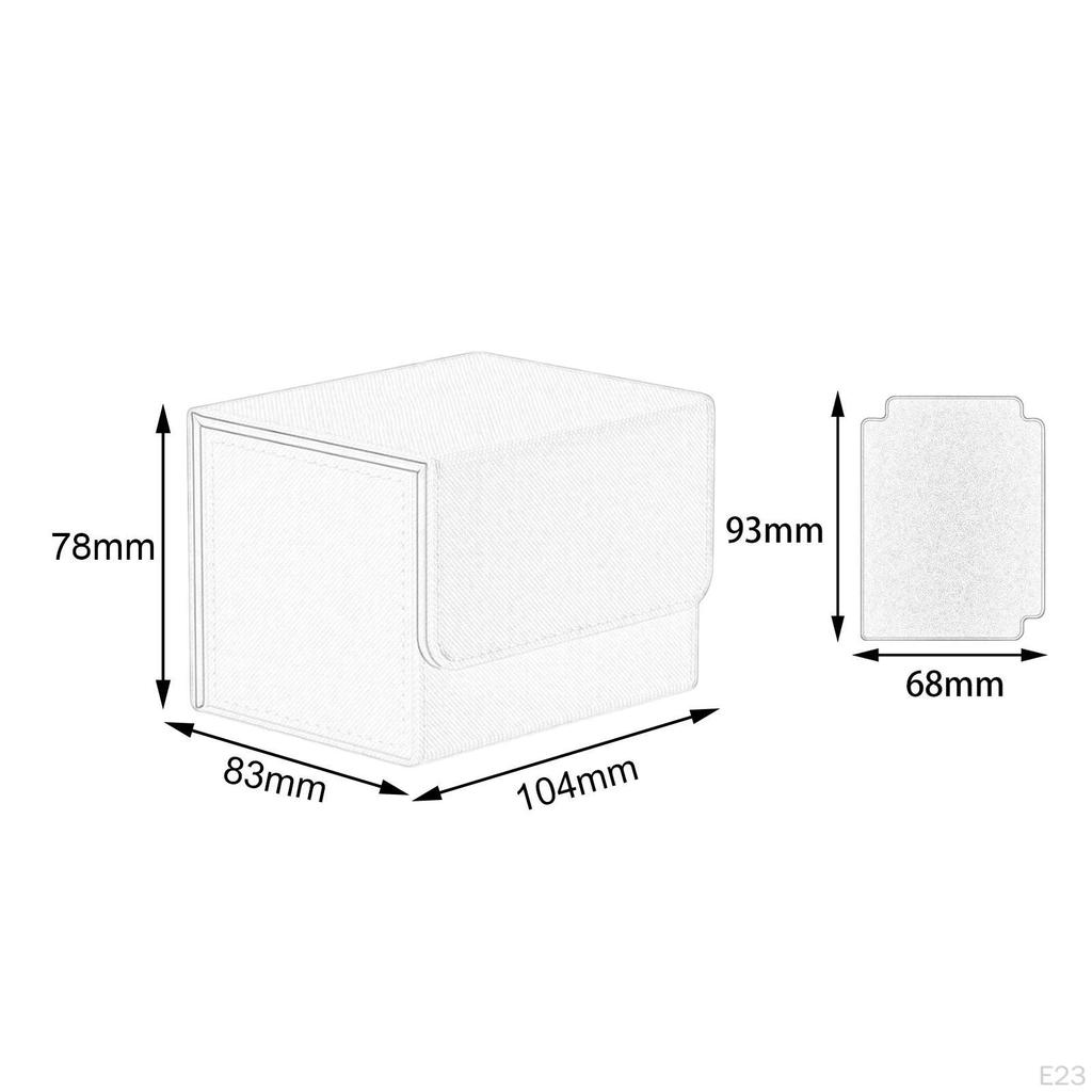 Card Deck Box PU Leather Organizer Protector Holder
