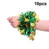 10 Pulseras de Guirnalda Coloridas Banda Elástica Adultos Niños Universal Atrezzo para Actuación de Baile Guirnalda Pulsera para Equipo de Animación