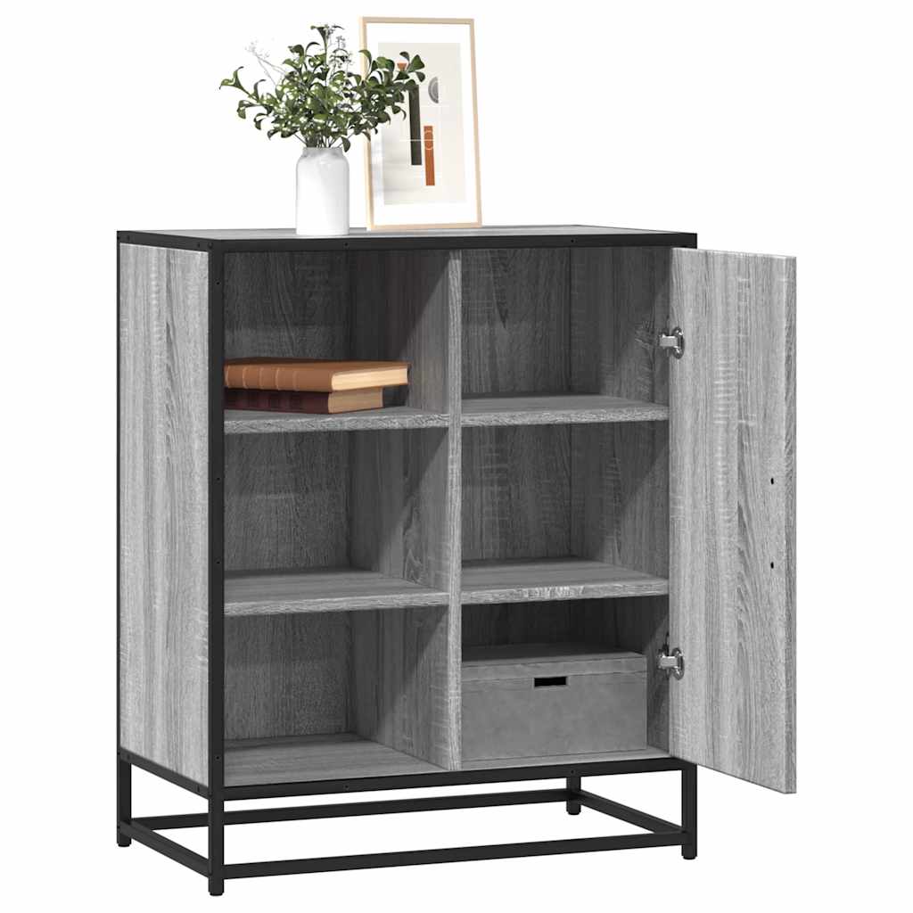 Sideboard Gray Sonoma 62 X 35 X 76 Cm Particleboard