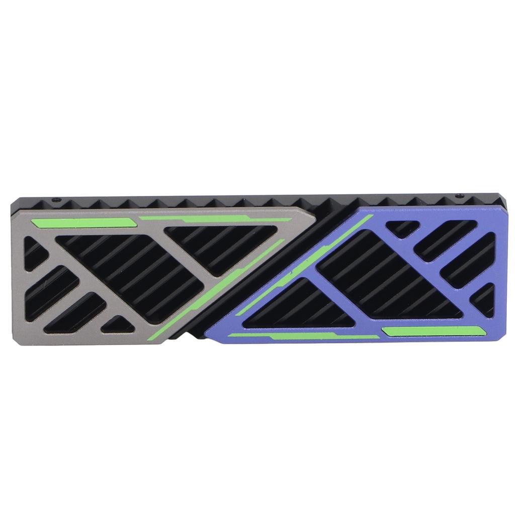 M.2 2280 SSD Kühlkörper Aluminiumlegierung Schnelle Wärmeableitung M.2 2280 SSD Kühler mit Silikonpad für Desktop-Computer