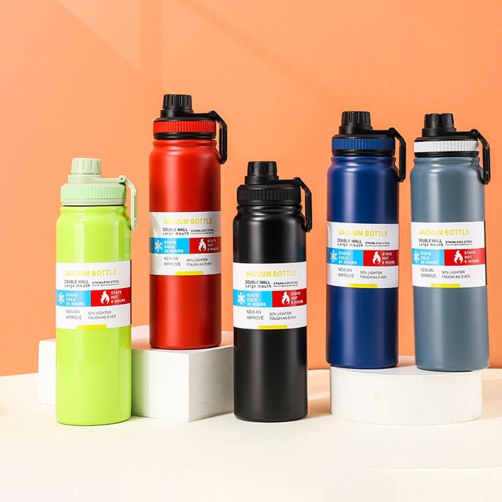 Isolierte Edelstahlbecher 600/800ml Sport-Wasserflaschen für Outdoor/Reisen