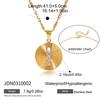 European and American Stainless Steel Movable Zircon Necklace Accessories Sweater Chain Popular Titanium Steel