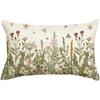 2pcs Wildflowers Fall Throw Pillow Cover 12 X 20 Inch Flower Cushion Case Decoration for Sofa Couch