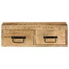 TV Wall Cabinet 60x30x19 cm Raw Mango Wood
