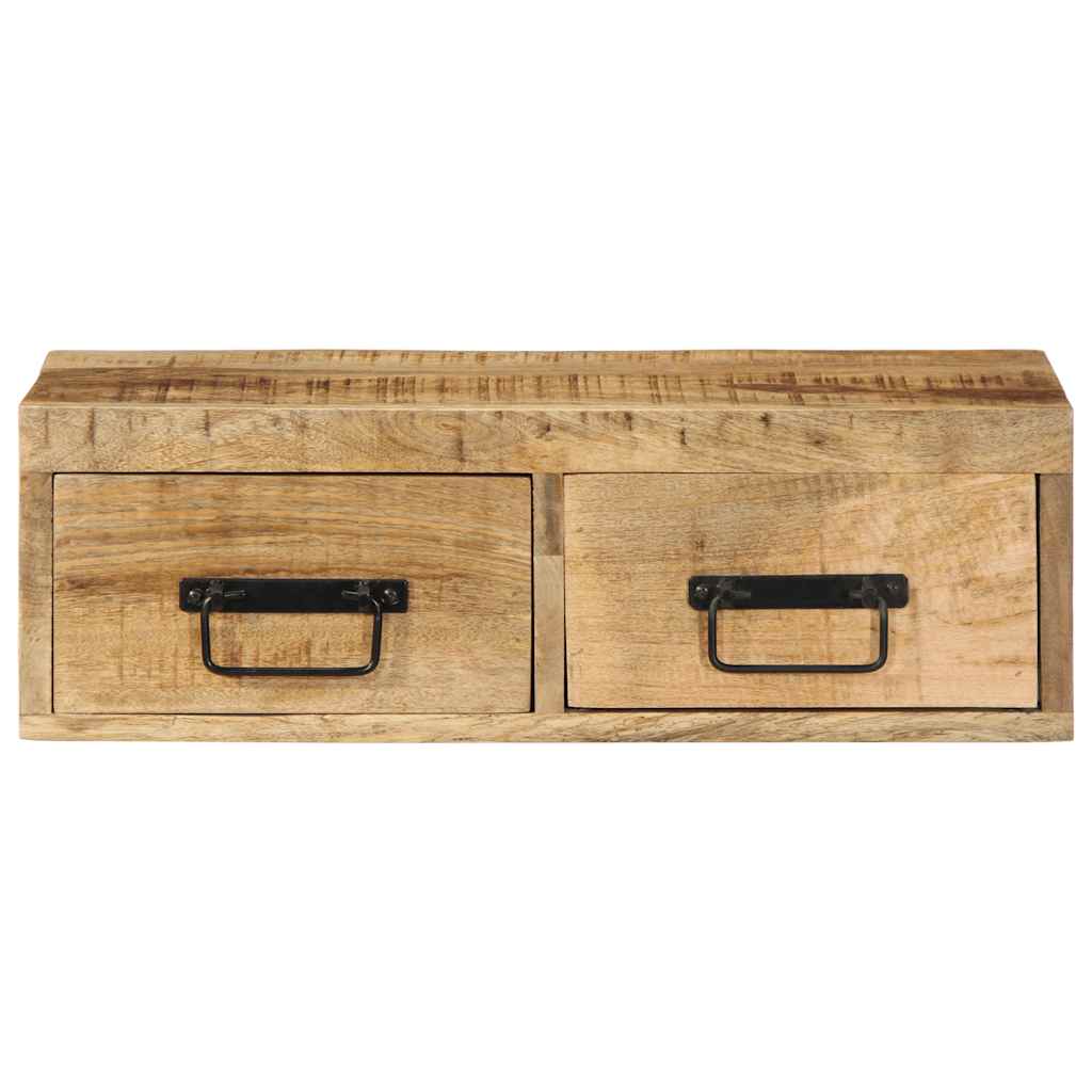 TV Wall Cabinet 60x30x19 cm Raw Mango Wood
