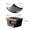 HIGHAWK Tea Incense Burner, Ceramic, Aroma Burner with Relief Design, Heating Function, Tea Warmer, Small Plate, Candle Tray, Tea Warmer, Complete Tea