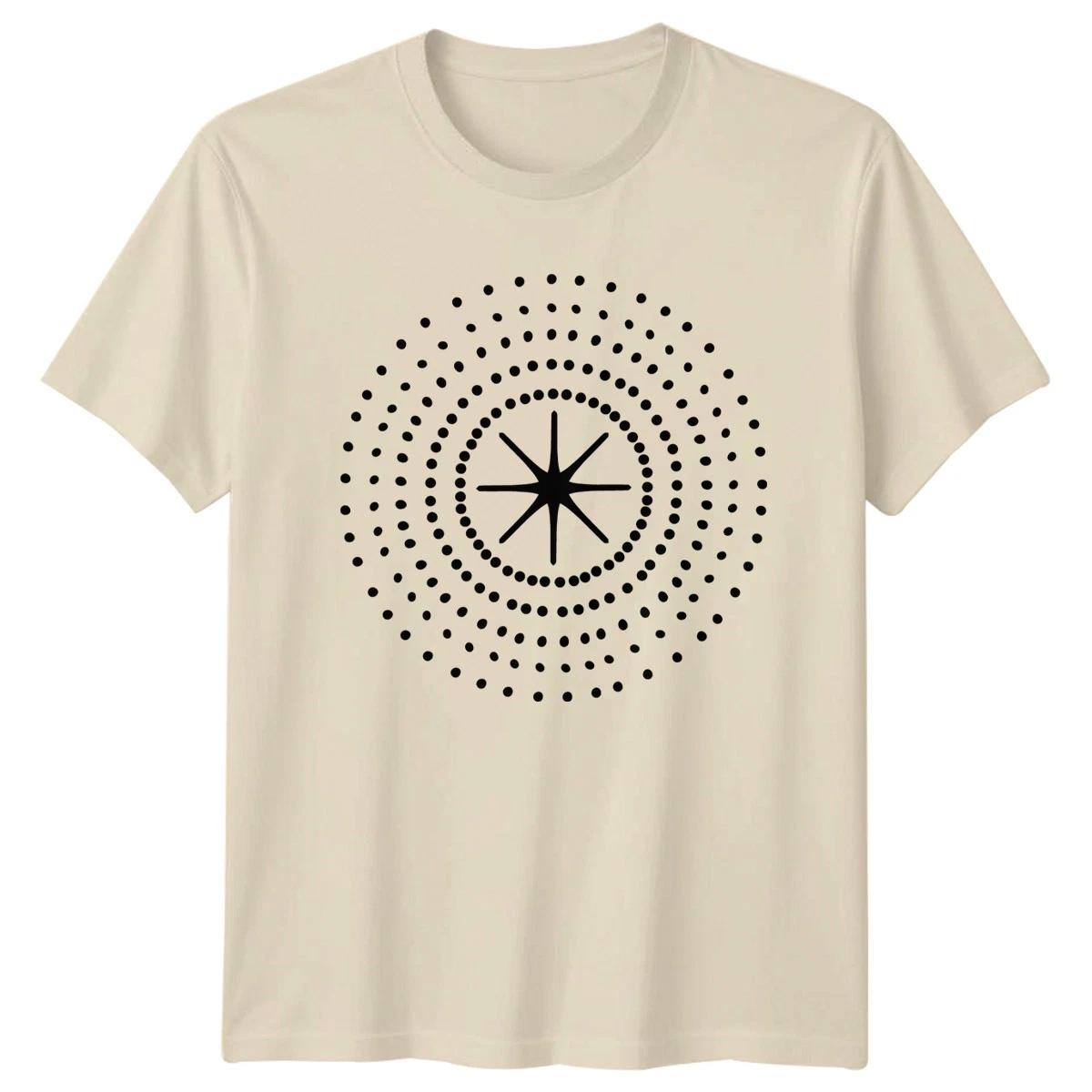 Minimalist Boho Eight Pointed Star T-Shirt Geometric Abstract Art XXL